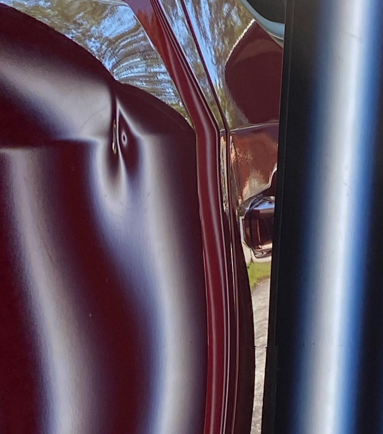 Car dent before repair Kansas City mobile service - Vehicle 2